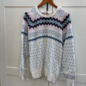 Christopher Barnes 100% cotton knit sweater